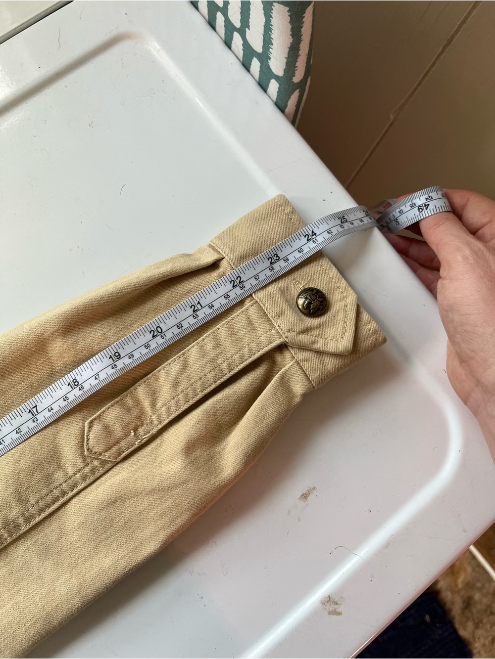 Lauren Ralph Lauren Khaki Utility Jacket with Tie Waist - Picture 11 of 12